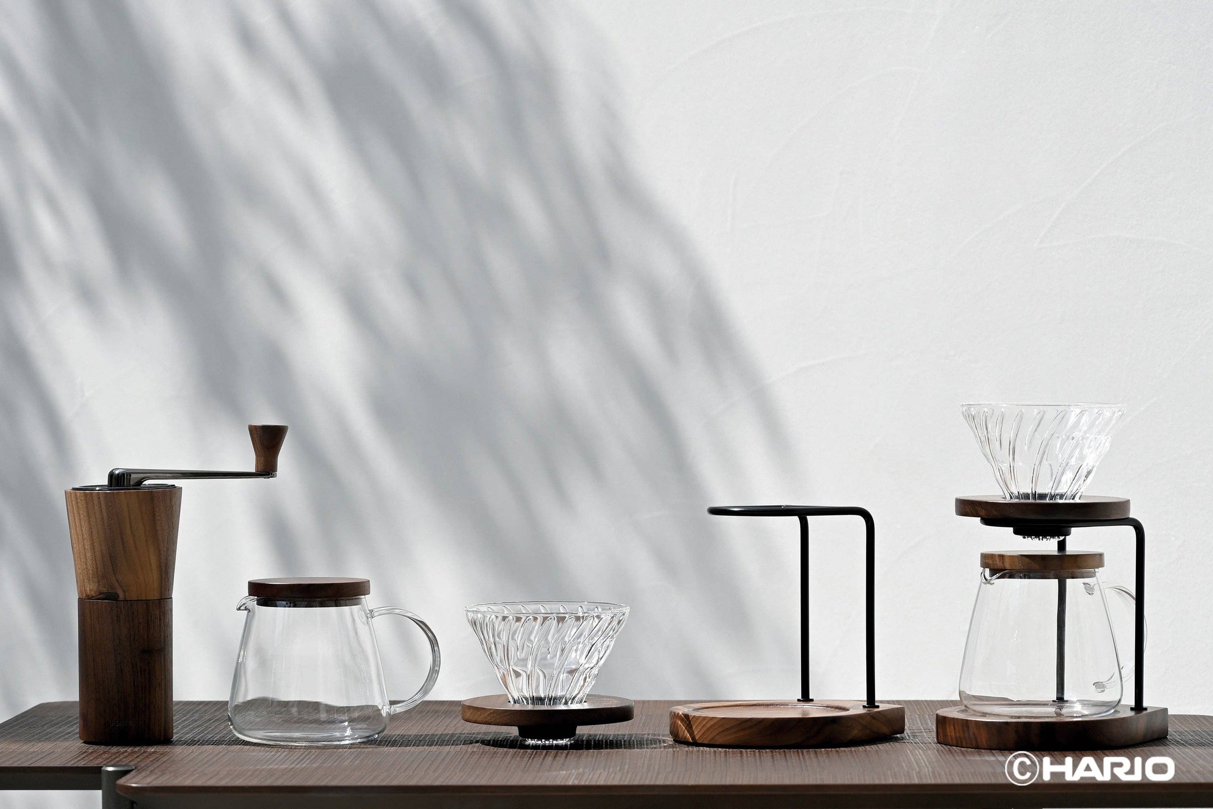 Walnut Series V60 Drip Stand 02 Set: Drip Stand Set | OPOSSUM